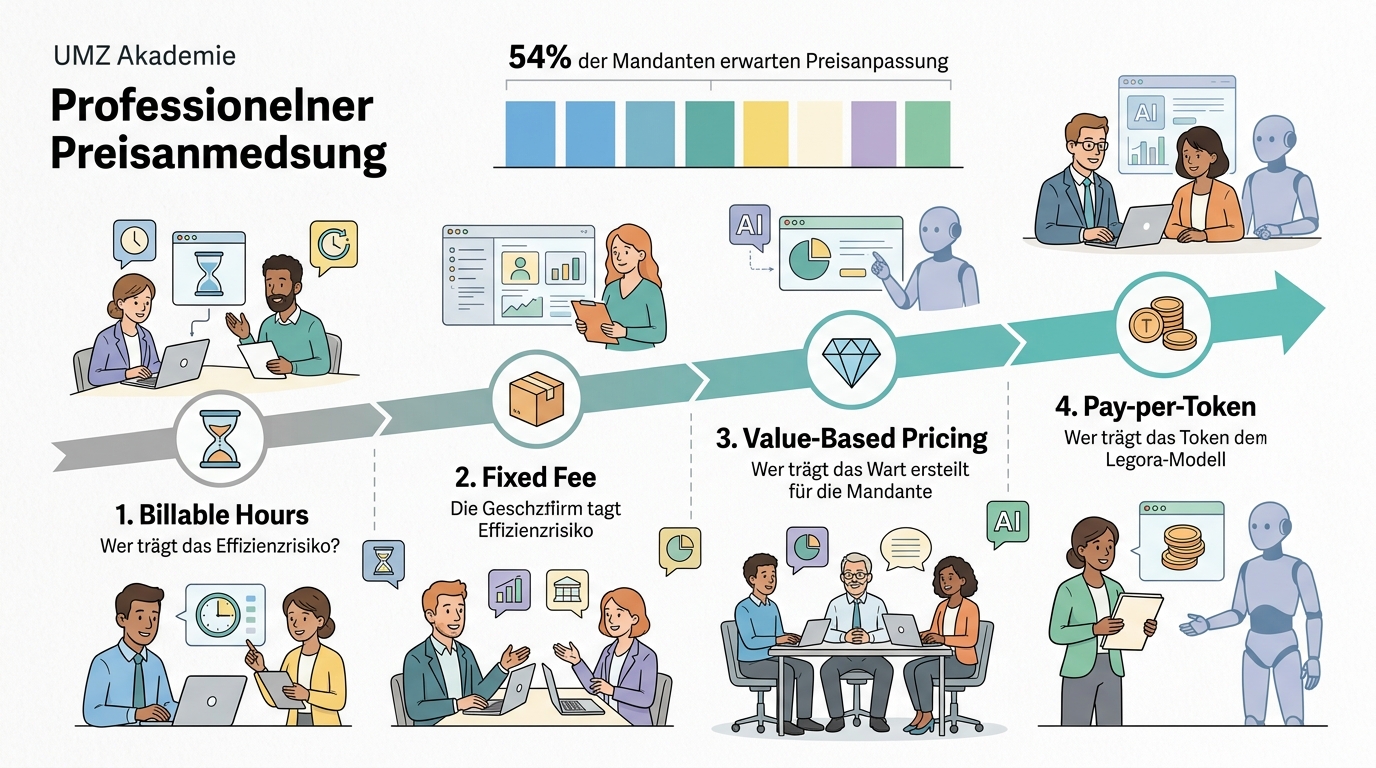 Evolution der Pricing-Modelle: Von Billable Hours zu Pay-per-Token