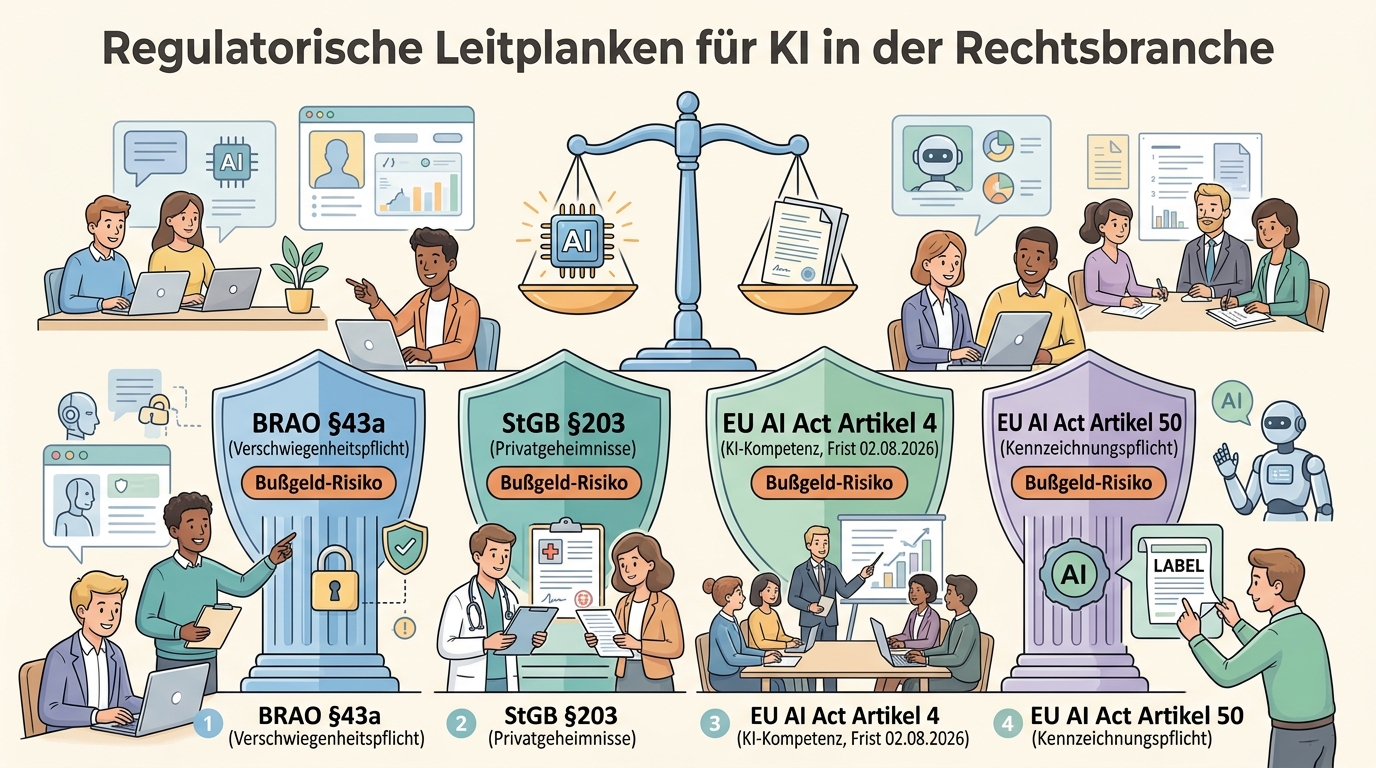 Regulatorische Leitplanken für KI in der Rechtsbranche