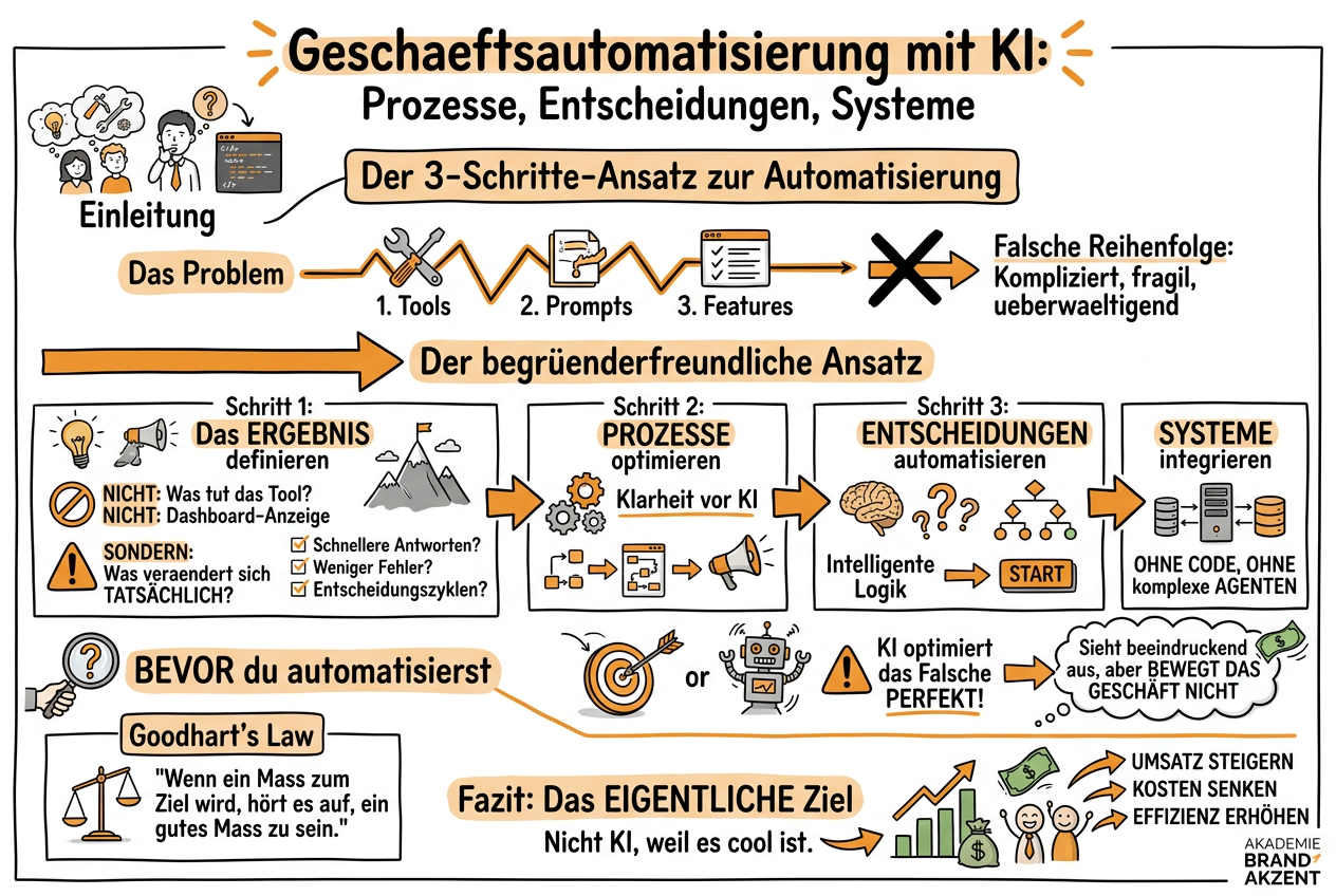 Sketchnote zum Kurs KI im Dokumentenmanagement